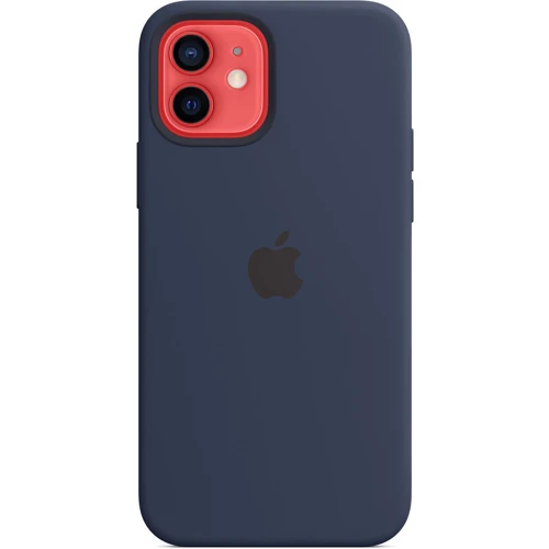 Чехол для iPhone Apple Silicone Case with MagSafe Deep Navy (MHL43) for iPhone 12/iPhone 12 Pro: Материалы силикон