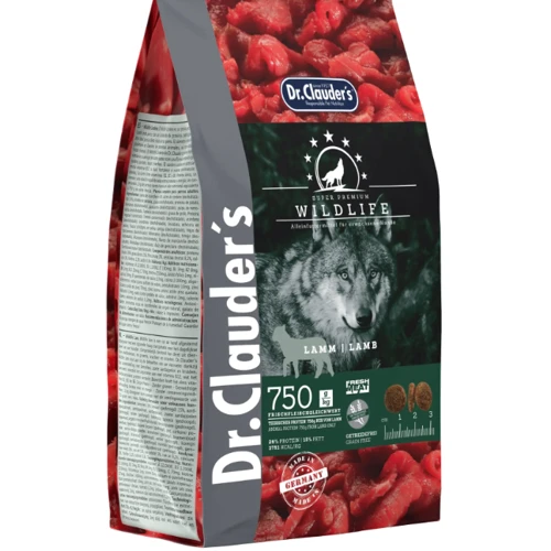 Сухой монопротеиновый корм для собак Dr.Clauder's Wildlife Lamb с высоким содержанием мяса ягненка 350 г (34410035)