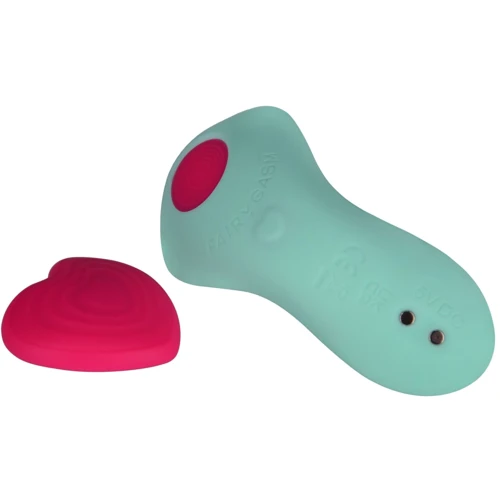 Вибромассажер FairyGasm HeartGem green