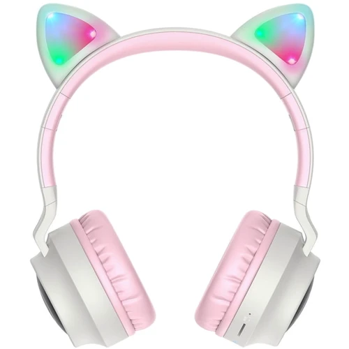 Наушники Hoco W27 Cat Pink/Grey: Тип конструкции накладные