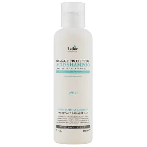 Lador Damaged Protector Acid shampoo Шампунь для завитого та фарбованого волосся з мінімальним pH 150 ml
