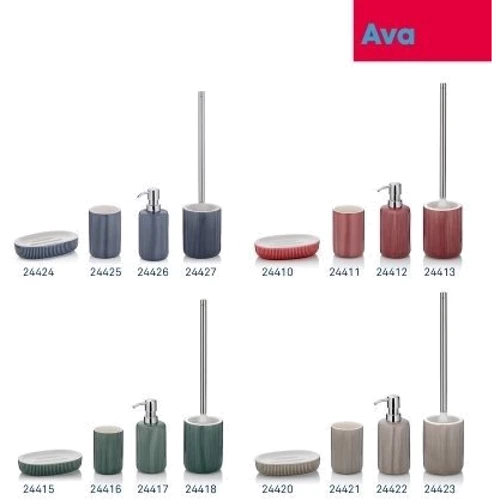 Склянка для зубних щіток KELA Ava димчасто-синій 10.5х7.5 см (24425)