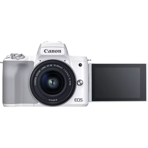 Canon EOS M50 Mark II kit (15-45mm) IS STM White: Чувствительность ISO авто, 100-25600