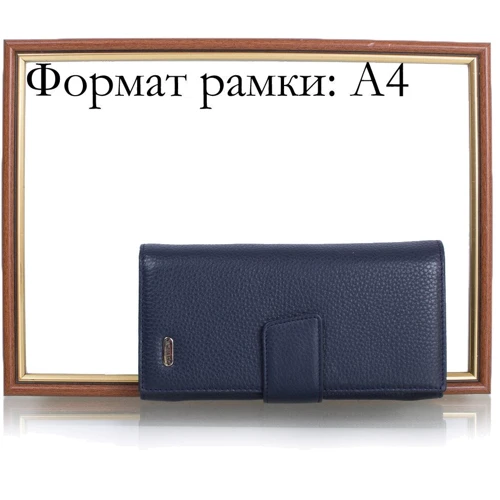 Женский кошелек Canpellini синий (SHI700-241-6FL): Материал Натуральная кожа
