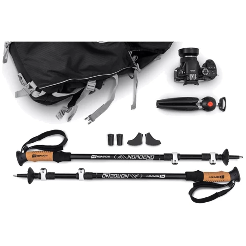 Трекінгова палиця Hop-Sport HS-P145TP Nordend Pro чорні