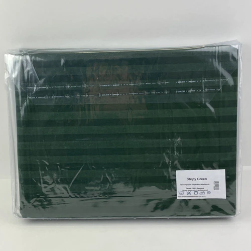 Простирадло на гумці SoundSleep Stripy Green бязь 160х200 см (93963909): Тип простынь