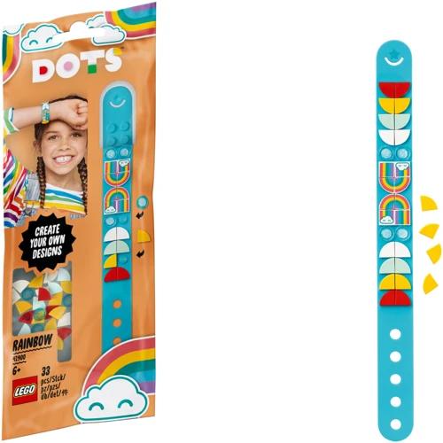 Конструктор LEGO DOTs Браслет Радуга (41900): Серия DOTs