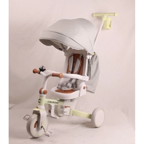 Детский беговел Tri-cycle 6in1 Cruiser Milano 002 with bag, кремовый