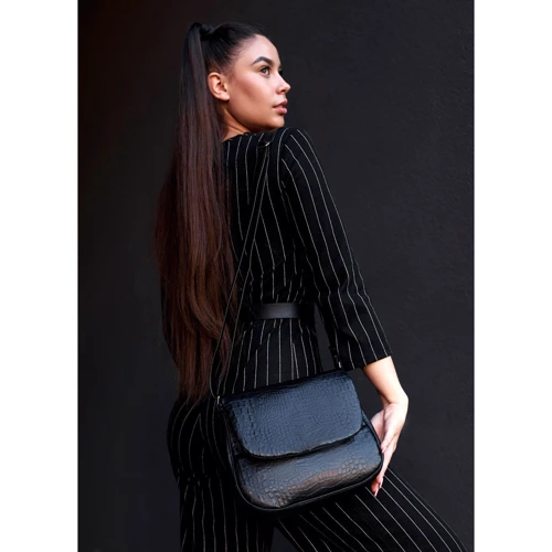 Женская сумка почтальонка Sambag Rose BZN черная (94000070): Пол Женский