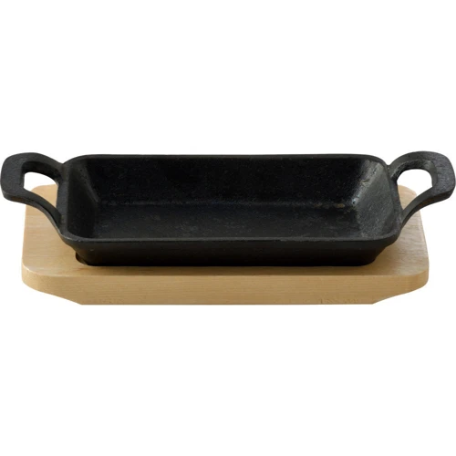 Сковорода чугунная с сервировочной доской Bergner MasterPro 17x10 см (BGMP-3807-EM) (00000026952): Материал корпуса чугун