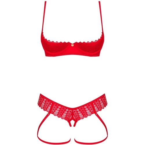 Комплект Obsessive Ingridia 2-pcs crotchless set XS/S