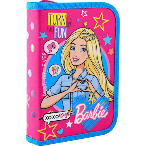 Пенал твердий одинарний з двома клапанами 1 Вересня HP-04 "Barbie" (532196)