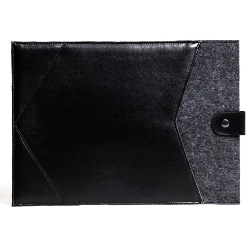 Gmakin Cover Envelope Leather Felt Black with Snap (GM08-15) for MacBook Pro 15/Pro 16: Тип чехла чехол-карман