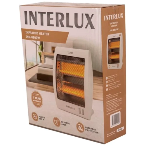 Обогреватель Interlux INR-0800W: Уровни мощности 400/800 Вт