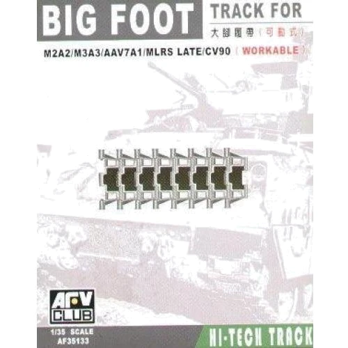 Траки AFV-Club M2A2/M3A3/AAV7A1/MLRS LATE/CV90 «BIG FOOT« TRACK 1:35 AF35133