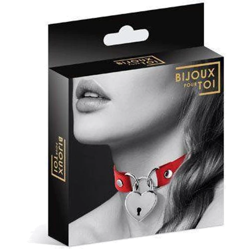 Чокер Bijoux Pour Toi - HEART LOCK Red