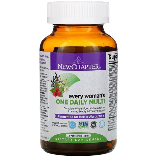 New Chapter, Every Woman's One Daily Multi, 72 Vegetarian Tablets (NCR-0303): Стать жіночий