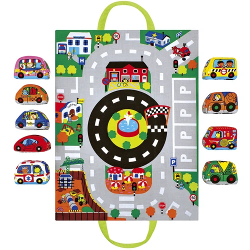 K's Kids 10665 Набір м'яких авто "Машини в місті" з килимком " фото 7