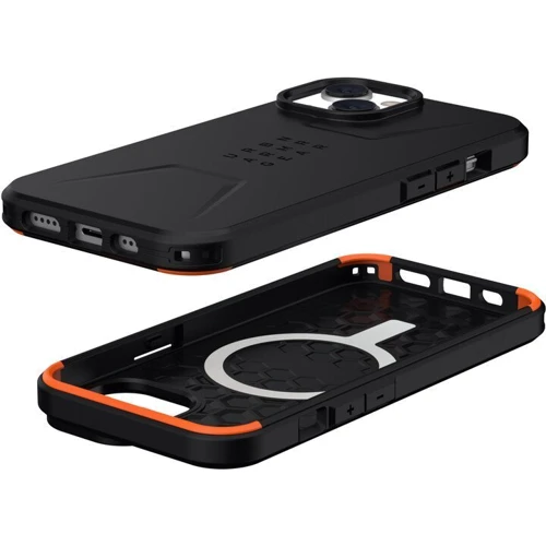 Чехол для iPhone Urban Armor Gear UAG Civilian Magsafe Black (114036114040) for iPhone 14: Материалы силикон