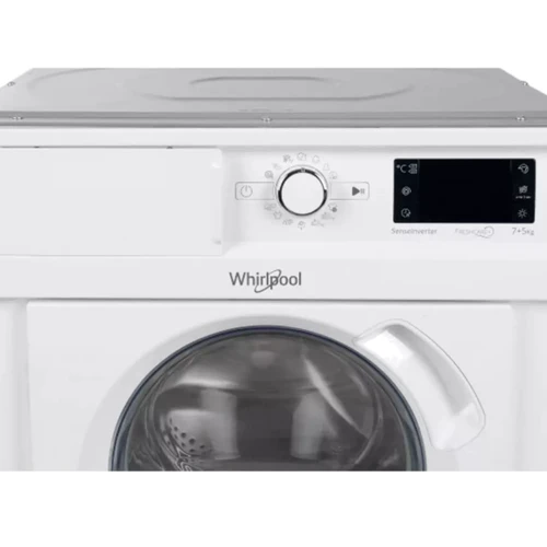Встраиваемая стиральная машина Whirlpool WDWG75148EU: Загрузка белья, кг 7 (стирка) / 5 (сушка)