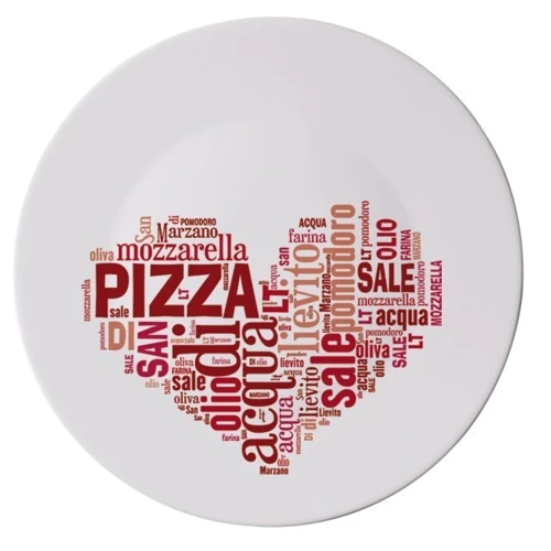 Блюдо Bormioli Rocco Ronda I Love Pizz Red для пиццы 33 см (419320F77321753)