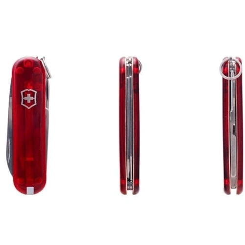 Мультитул Victorinox Classic Sd 58мм/7предметов/красный-прозрачный (0.6223.T): Тип мини-мультитул