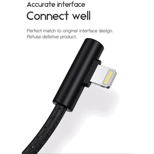Кабель T-PHOX USB Cable to Lightning Gaming 3A 1m Black (T-L832 Black) фото 8
