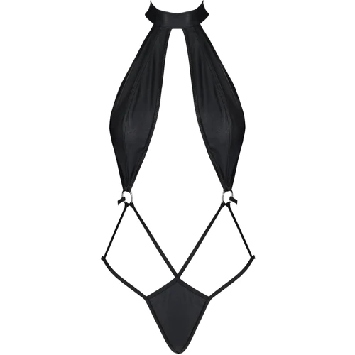Боди-халтер из экокожи Passion JANNIES BODY Black XXL/XXXL