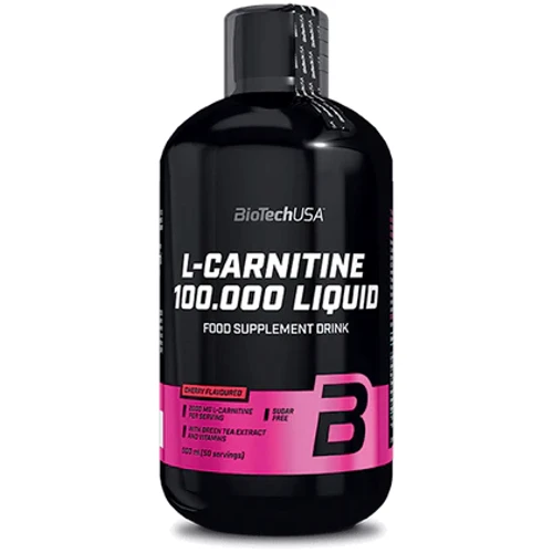 Жиросжигатель BioTechUSA L-Carnitine 100.000 Liquid 500 ml / 50 servings / Cherry