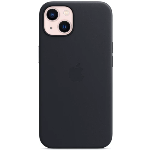Чохол для iPhone Apple for iPhone 13 Leather Case with MagSafe Midnight (MM183) : Тип чохла накладка на задню частину