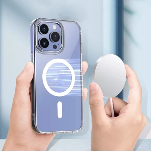 Чохол для iPhone Mutural TPU+PC Case Jingtou MagSafe Transparent для iPhone 14 Plus фото 5