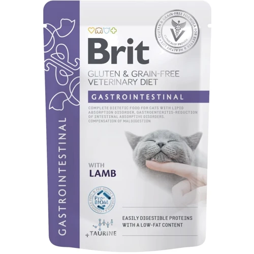 Влажный корм Brit GF VetDiet Gastrointestinal для котов с ягненком 12 x 85 г (8595602566730): Тип Влажный корм