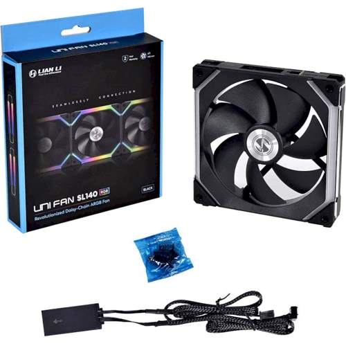 Кулер Lian Li Uni Fan SL140-1 Single Black (G99.14UF1B.00): Разъем 4pin