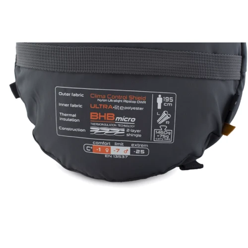 Спальний мішок Pinguin Expert (-8°С/-16°С) 185 см - Left Zip Grey (PNG 233186) 2020: Ширина в плечах 85 см