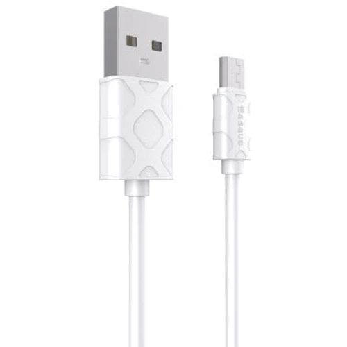 Кабель Baseus USB Cable to microUSB Yaven 1m White (CAMUN-02): Длина 1 м