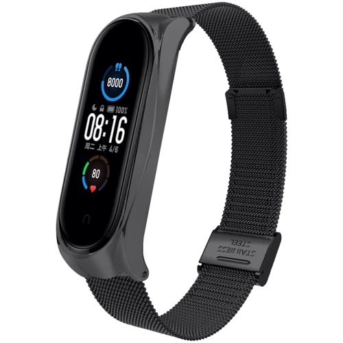 Ремешок BeCover Metal Band Black (709357) for Xiaomi Mi Smart Band 8: Тип Ремешок