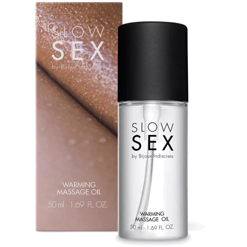Розігріваюча їстівна масажна олія Bijoux Indiscrets Slow Sex Warming massage oil: Тип Масло