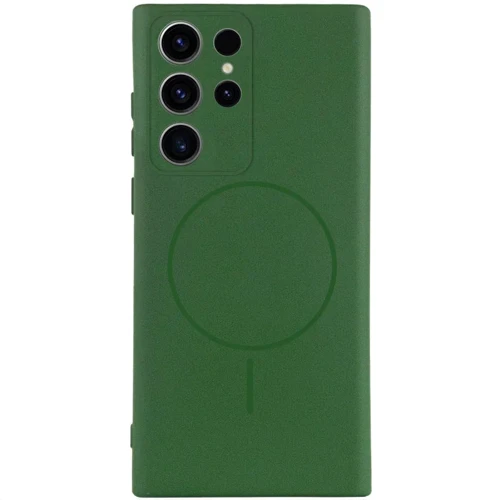 Чехол для телефонов Lakshmi Case Silicone Cover Full Camera MagFit Dark Green for Samsung S918 Galaxy S23 Ultra