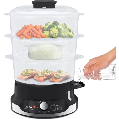 Пароварка Tefal VC204810: Кількість чаш 3