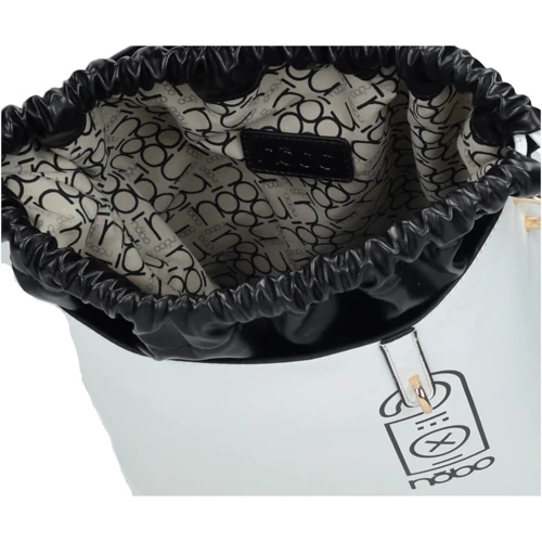 Женская сумка бакет-бэг Nobo белая (NBAG-I5160-C000): Фактура Матовая, Гладкая