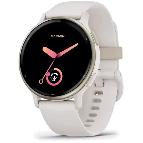 Смарт-часы Garmin Vivoactive 5 Cream Gold Aluminium Bezel with Ivory Case and Silicone Band (010-02862-11)