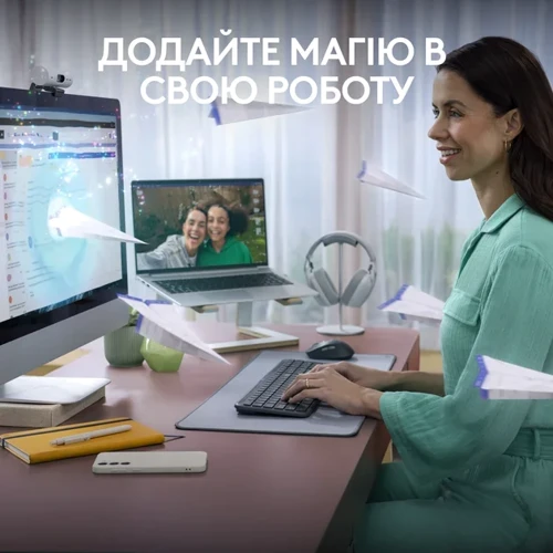 Комплект беспроводной Logitech Signature Slim Combo MK950 Graphite (920-012490): Назначение Для ПК