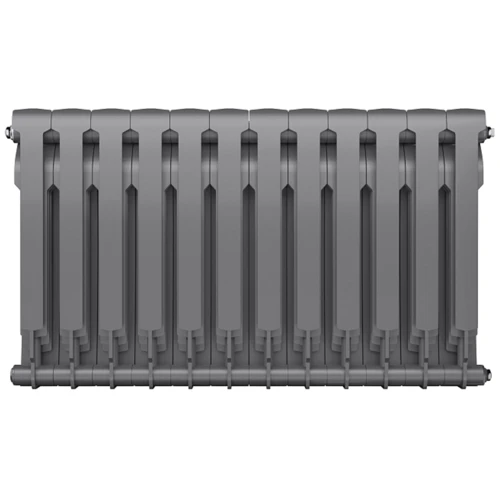 Радіатор із нижнім підключенням Royal Thermo PianoForte VD 500/Silver Satin -12 секцій: Підведення води Нижний