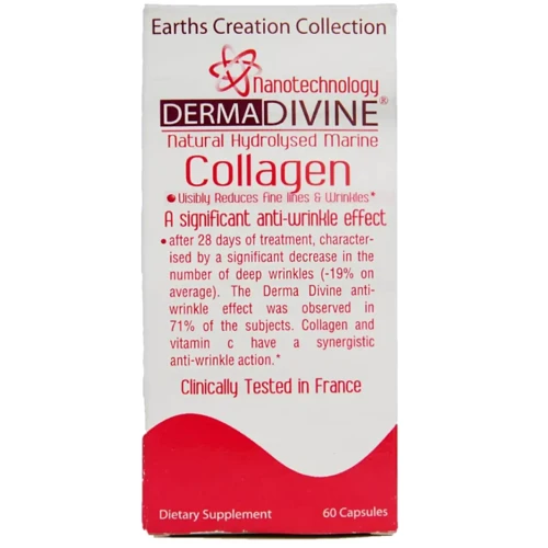 Earth`s Creation Derma Divine Nanotechnology Marine Collagen Морський колаген 60 капсул