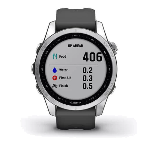 Смарт-часы Garmin Fenix 7S Silver with Graphite Band (010-02539-01): Сенсорный экран есть