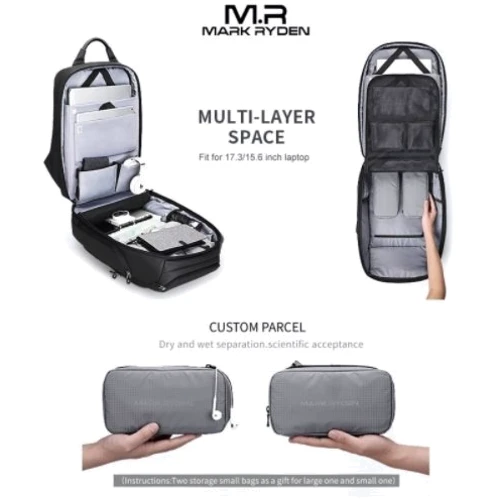 Рюкзак Рюкзак Mark Ryden MR7080X Black: Цвет черный