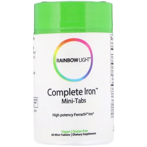 Rainbow Light Complete Iron Залізо хелатне 60 міні-таблеток