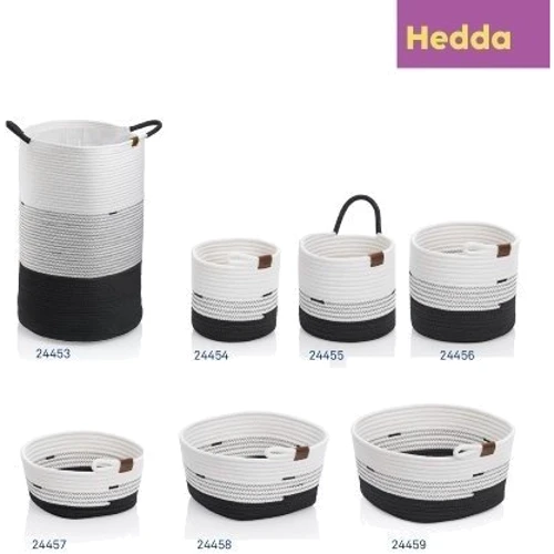 Корзина KELA Hedda черно-белый 20х19 см (24455)
