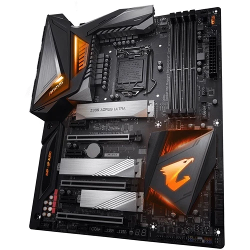 GIGABYTE Z390 AORUS ULTRA: Разъемы на плате SATA 3.0, M.2, PCI Express x1