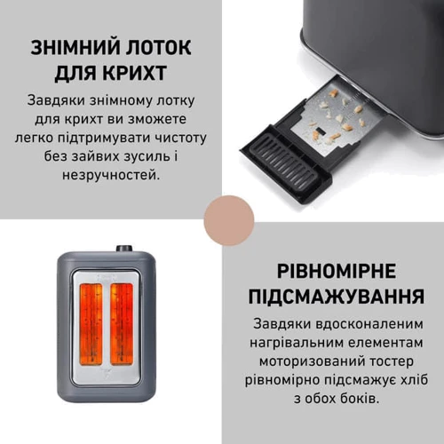 Тостер Buydeem DT730E Ink Grey (DT730E-IG/EU) фото 9